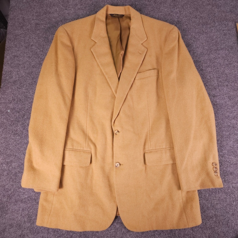 Brooks Brothers 100% Camelhair Sports Blazer Mens Size 43L Made in USA